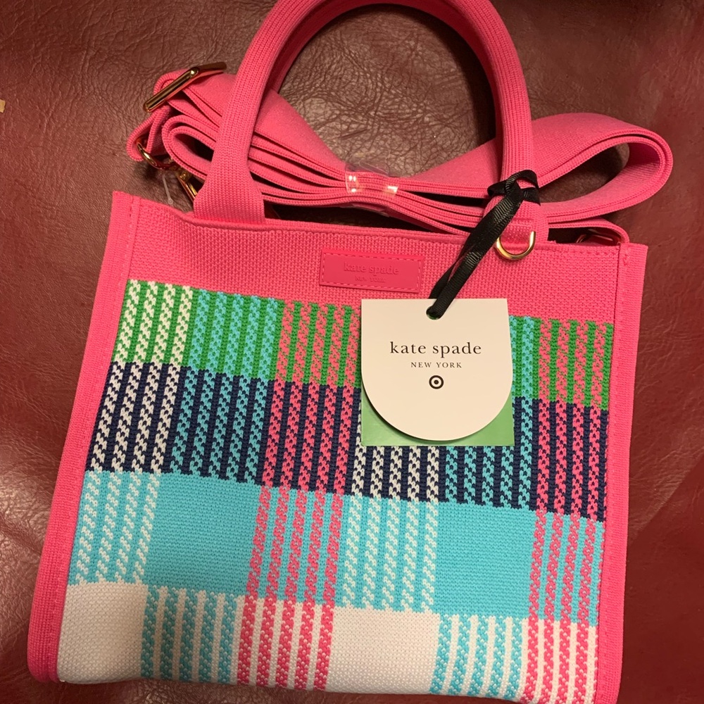 Kate Spade Pink Tote Bag with Modern Design